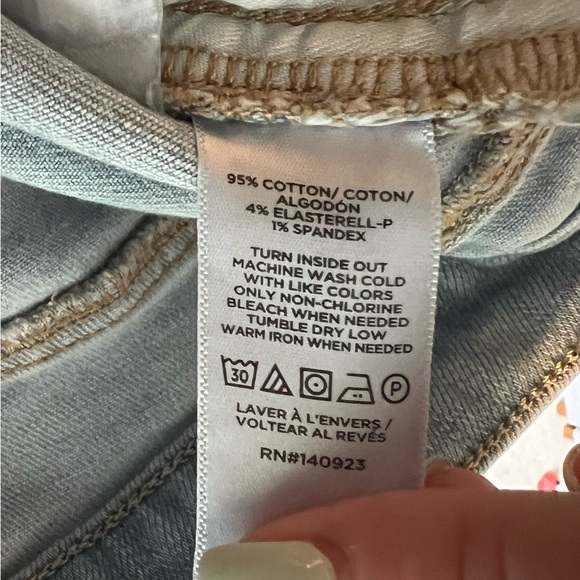 Loft The Girlfriend Light Wash Jeans - women’s size 14/32 - Picture 4 of 10